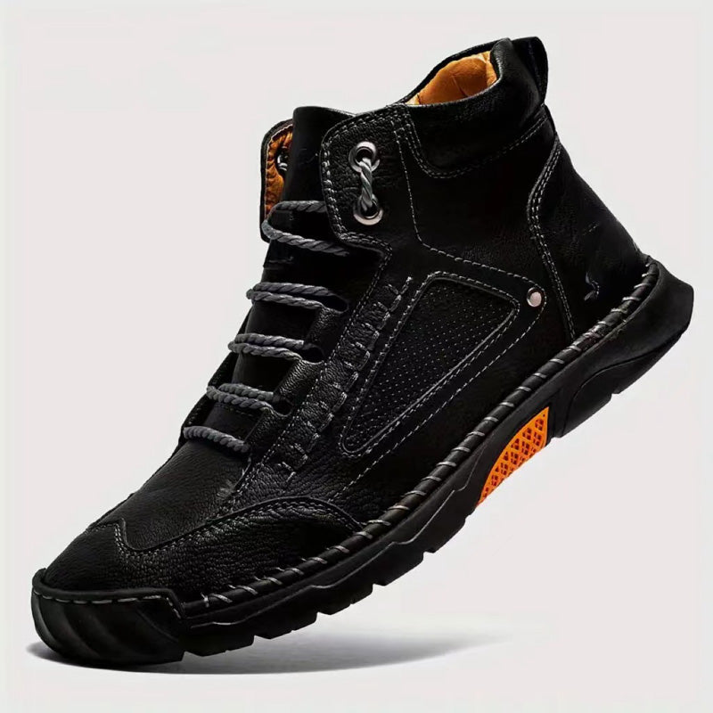 💥Heißer Ausverkauf - 50 % RABATT-Gratis versand💥Stilvolle handgenähte Herrenstiefel mit flacher Sohle