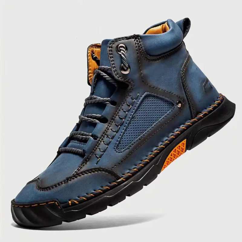 💥Heißer Ausverkauf - 50 % RABATT-Gratis versand💥Stilvolle handgenähte Herrenstiefel mit flacher Sohle
