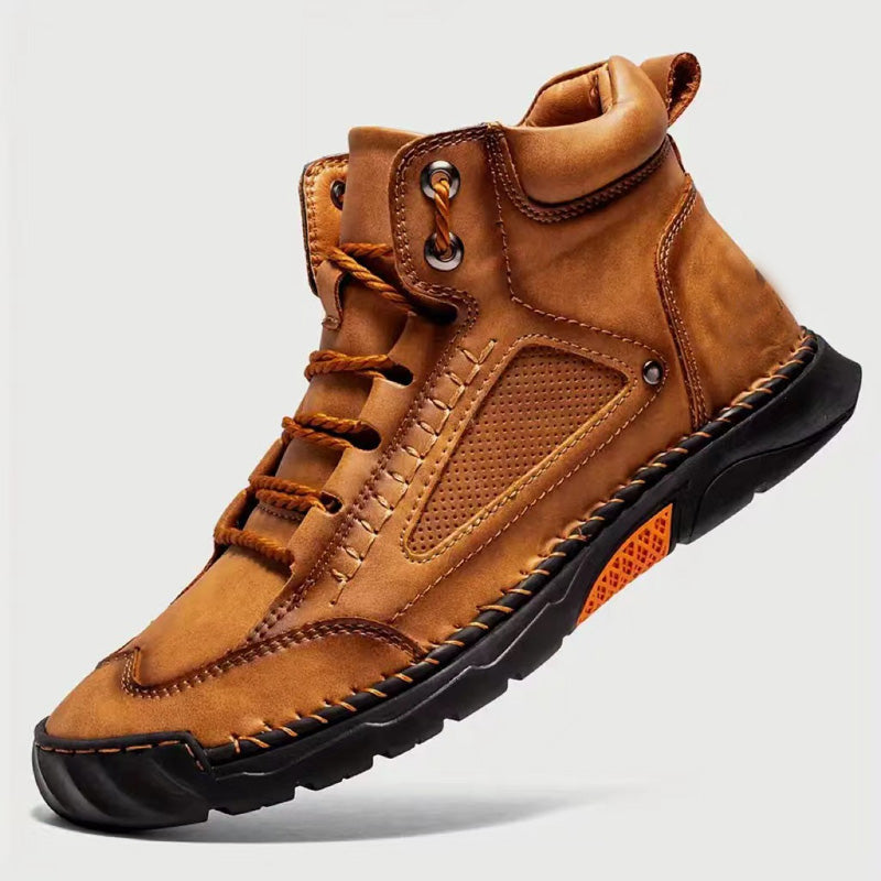 💥Heißer Ausverkauf - 50 % RABATT-Gratis versand💥Stilvolle handgenähte Herrenstiefel mit flacher Sohle