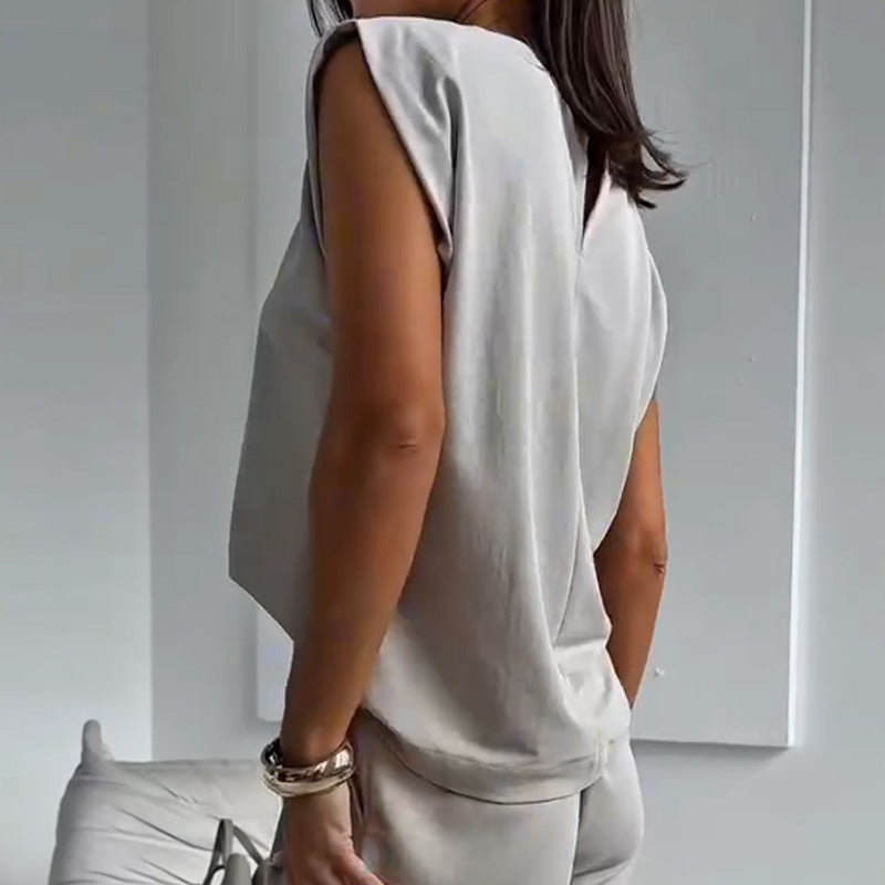 🌹Fashionable Wear🌹🔥Damen T-Shirt und weit geschnittene Hose, 2-teilig🔥✨24-Stunden-Rabatte für begrenzte Zeit✨