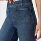 Jeans mit weitem Bein und hoher Taille