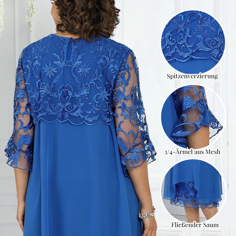 🌸💗Limited Time Half Price Offer💖Spitzen-Midikleid für Damen in lockerer Passform✈️ Kostenloser Versand bei 2 Einkäufen ✈️