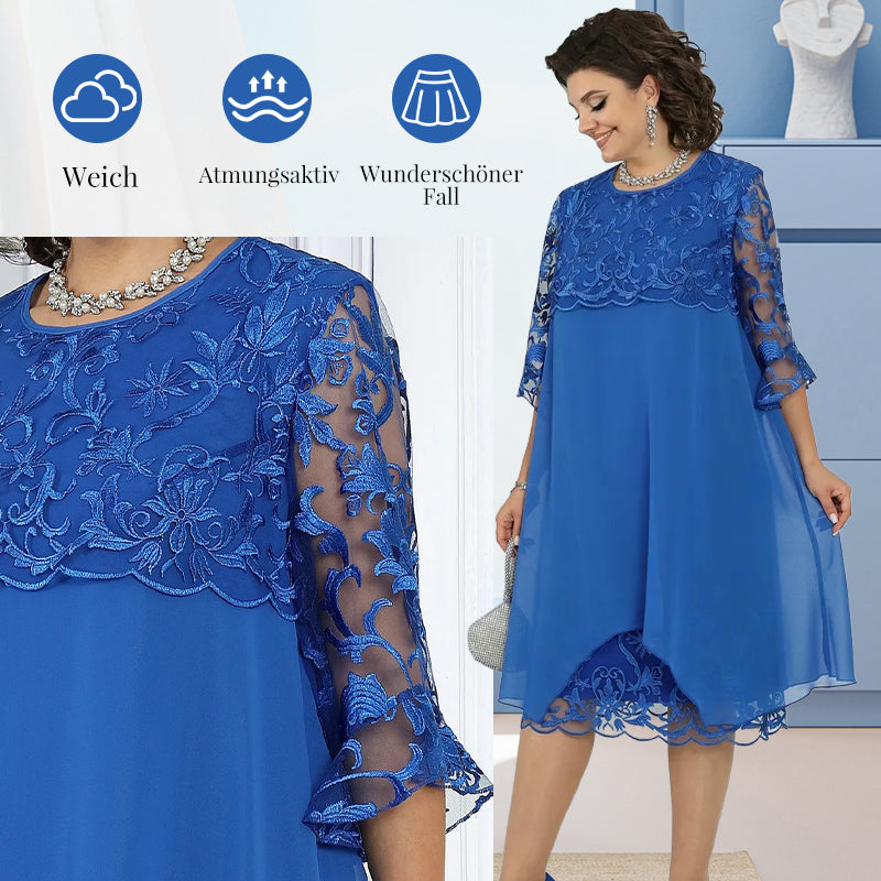 🌸💗Limited Time Half Price Offer💖Spitzen-Midikleid für Damen in lockerer Passform✈️ Kostenloser Versand bei 2 Einkäufen ✈️