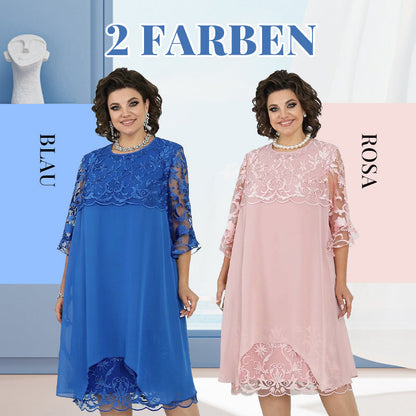 🌸💗Limited Time Half Price Offer💖Spitzen-Midikleid für Damen in lockerer Passform✈️ Kostenloser Versand bei 2 Einkäufen ✈️