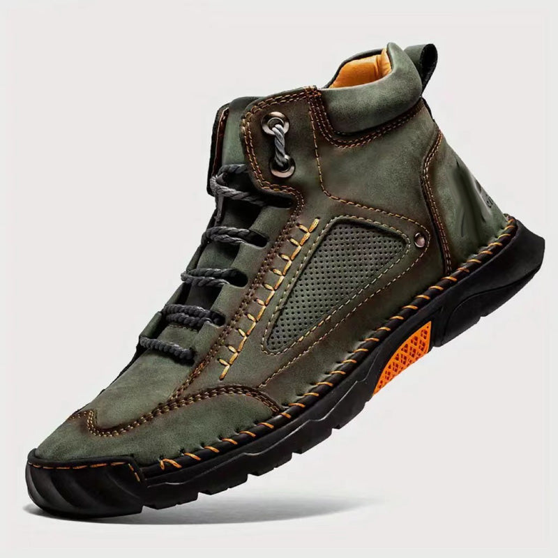💥Heißer Ausverkauf - 50 % RABATT-Gratis versand💥Stilvolle handgenähte Herrenstiefel mit flacher Sohle